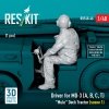 RESKIT RSF48-0046 Driver for MD-3 (A, B, C, T) Mule Deck Tractor (scene 1) (1 pcs) (3D Printed) 1/48